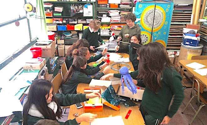 En 1° Año trabajaron el concepto de Composición