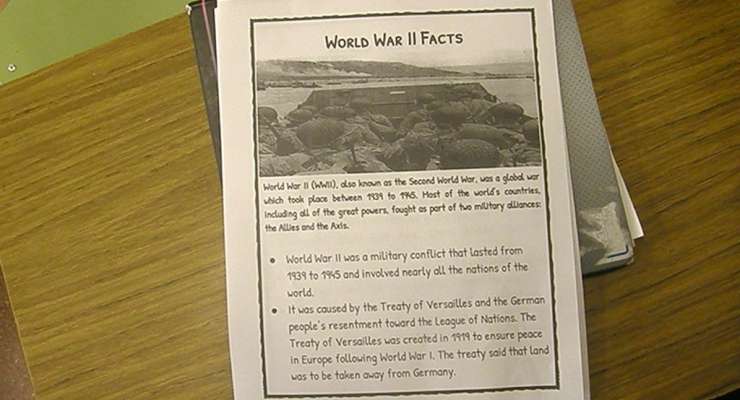 En 7º A estudiaron “World War II Facts”