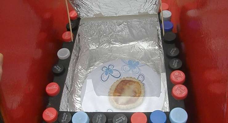 Alumnos de 3º año  construyeron hornos solares