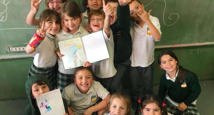 Los chicos de 1° grado trabajaron con “Winnie the Witch”