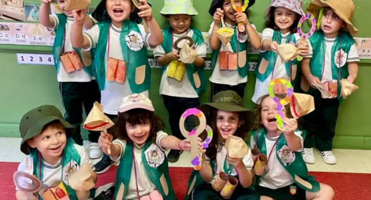 En Kinder 4 simularon un campamento